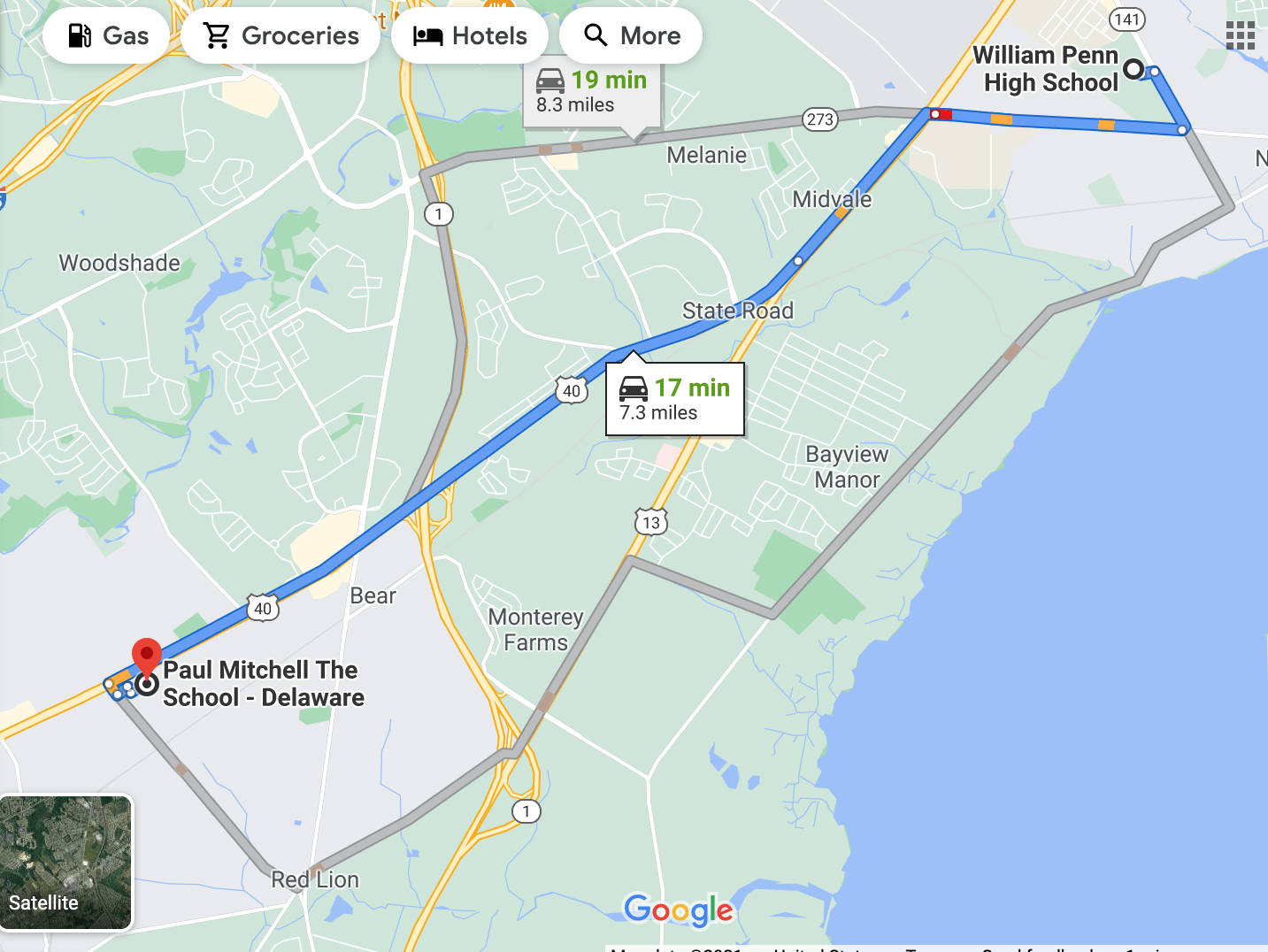 Paul Mitchell Map