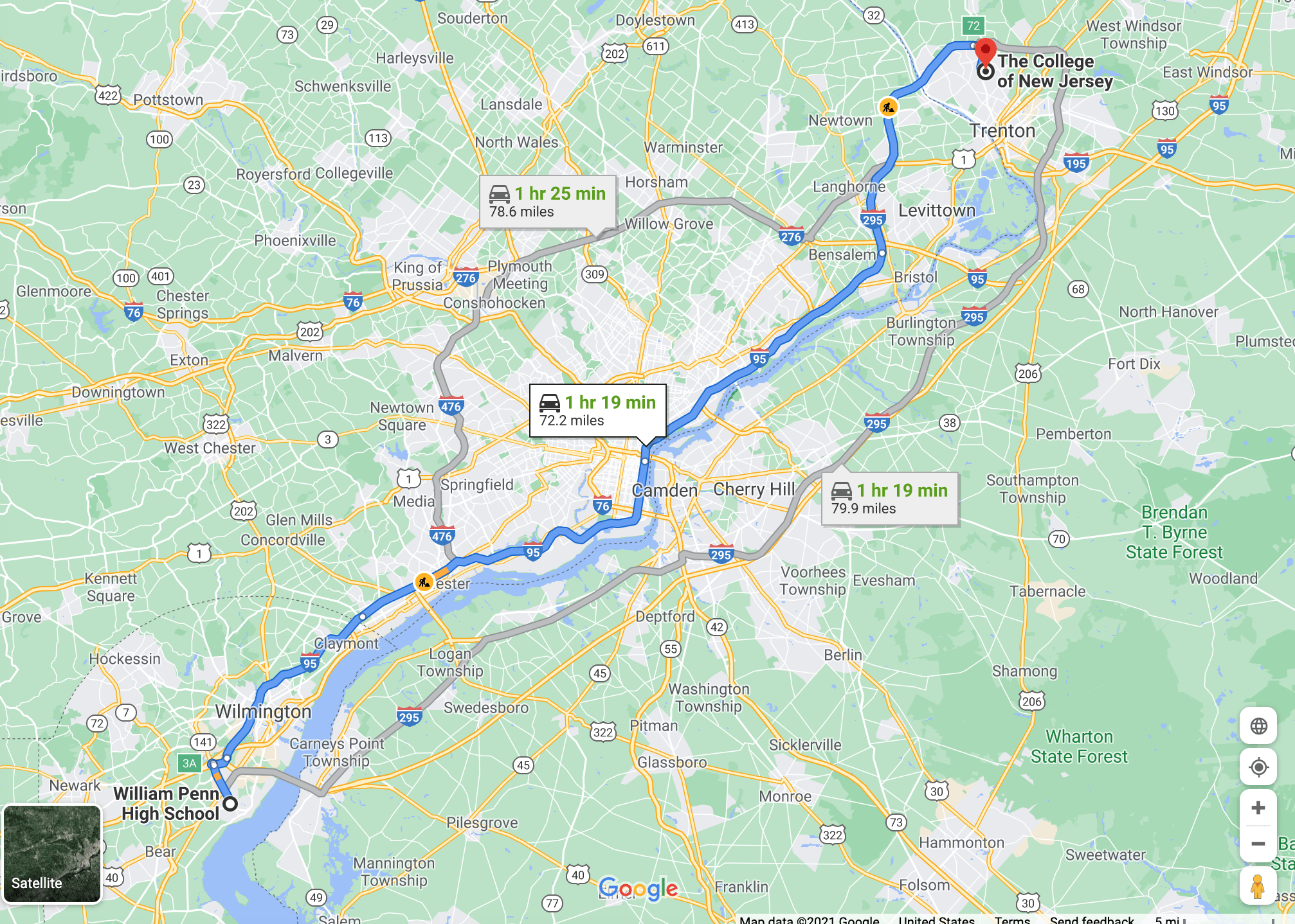 TCNJ map